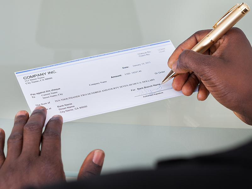 Cheque Writing Solution