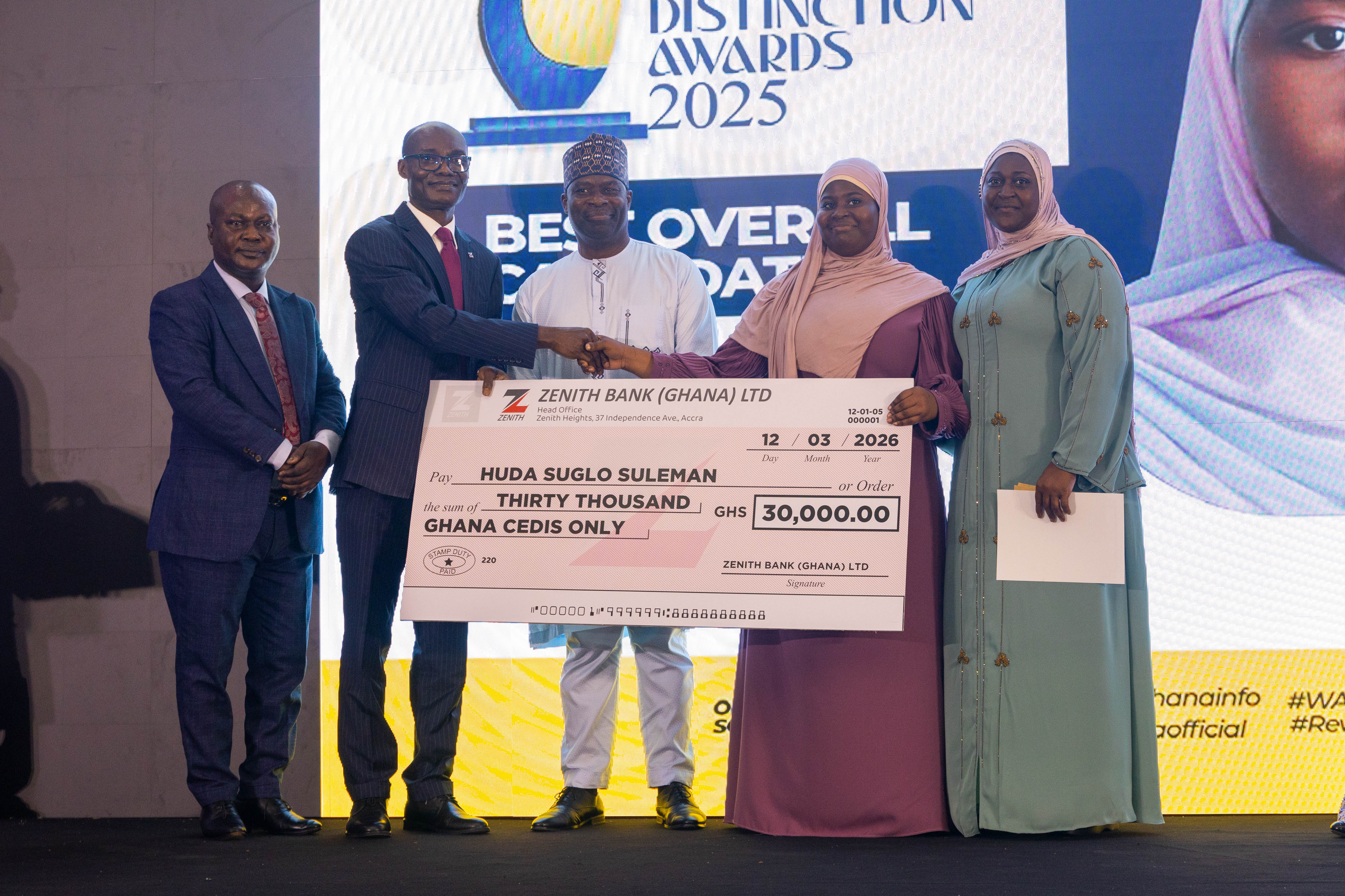Empowering Excellence: Zenith Bank Rewards Top WASSCE Performer