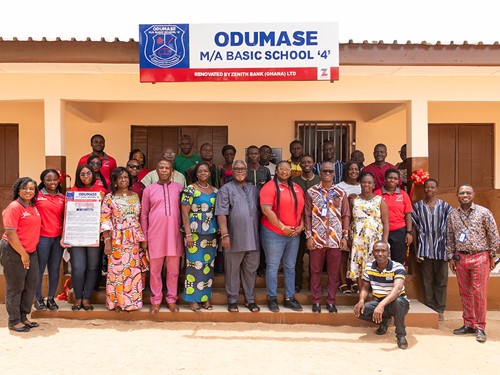 Investing in the Future and Education: Zenith Bank Refurbishes Six-Classroom Block and 4-Unit Toilet Facility for Odumase M/A Basic School ‘4’